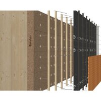 Eurotec Topduo Dachbauschraube Tellerkopf; Stahl sonderbeschichtet; TX40 8,0 x 275 mm VE:50