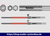 Eurotec EiSYS-2-Fassadenschrauben  7,2 x 398 mm VE:50