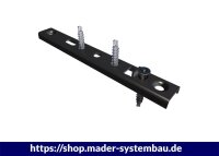 Eurotec FassadenClip; schwarz 145 x 28 mm VE:300