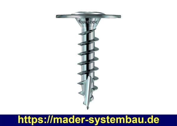 Eurotec Pfostenverbinderschraube; Edelstahl A2; TX40 8,0 x 40 mm VE:100