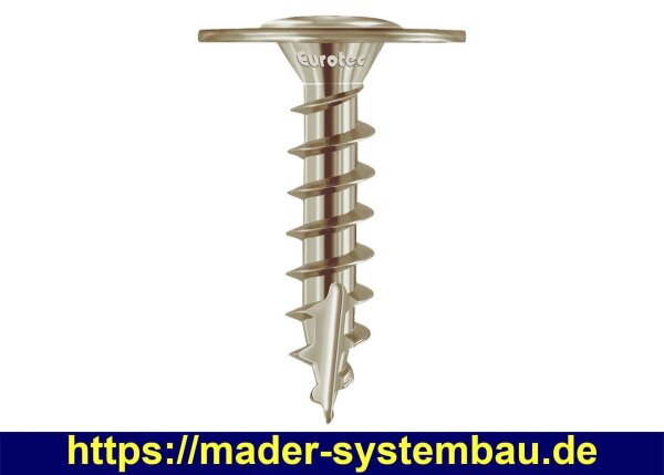 Eurotec Pfostenverbinderschraube; Stahl sonderbeschichtet; TX40 10,0 x 40 mm VE:50