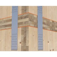 Eurotec Winkelbeschlagschraube Strong ; Stahl blau verzinkt; TX40 8,0 x 80 mm VE:50