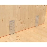 Eurotec Winkelbeschlagschraube Strong ; Stahl blau verzinkt; TX40 8,0 x 80 mm VE:50