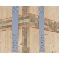Eurotec Winkelbeschlagschraube Strong ; Stahl blau verzinkt; TX40 10,0 x 160 mm VE:50