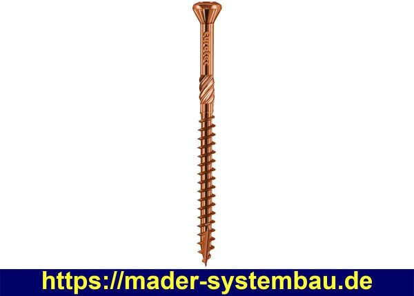 Eurotec Hapatec; Edelstahl gehärtet Antik; TX25  5,0 x 60 mm VE:200