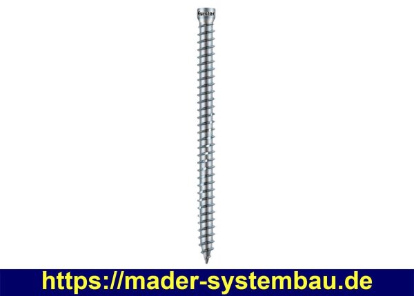 Eurotec Beton-Rahmenschraube Zylinderkopf; Stahl verzinkt; Kopf-Ø 8,5; TX30 7,5 x 92 mm VE:100