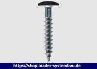 Eurotec Color-Fassadenschraube; Edelstahl A2; TX20; weiß RAL 9010 4,8 x 32 mm VE:250