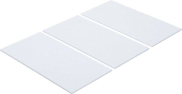 Filzgleiter | Platten | weiß | 100 x 200 mm | 3-tlg.