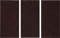 Filzgleiter | Platten | braun | 100 x 200 mm | 3-tlg.