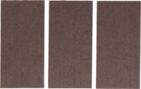 Filzgleiter | Platten | braun | 100 x 200 mm | 3-tlg.