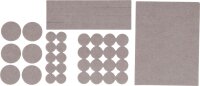 Filzgleiter-Satz | beige | 38-tlg.